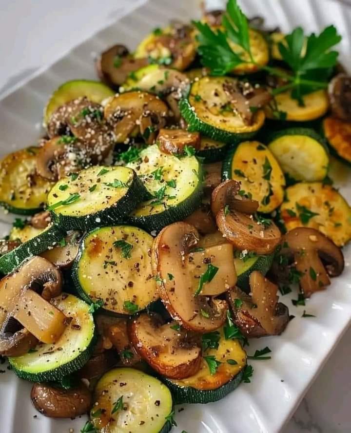 LowCarb Sautéed Zucchini with Mushroom All easy recipes